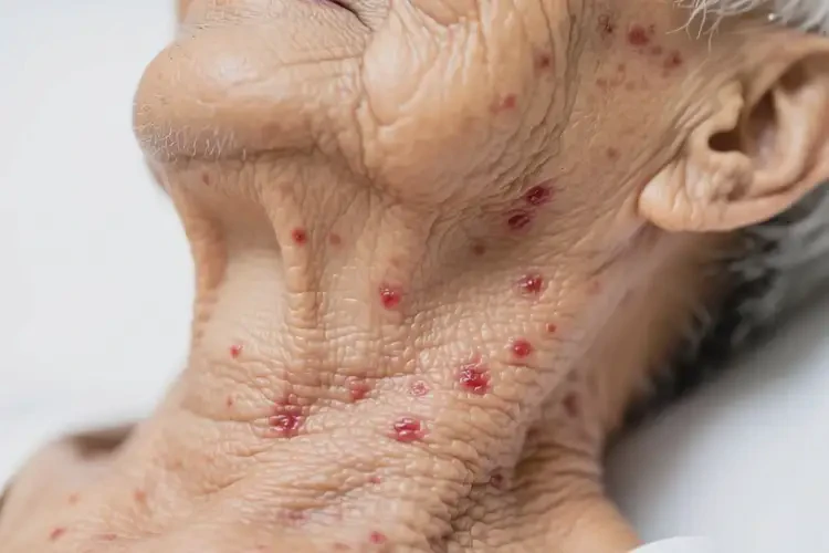 高齡老人身上出現(xiàn)濕疹不管它會(huì)自己好嗎(圖1)