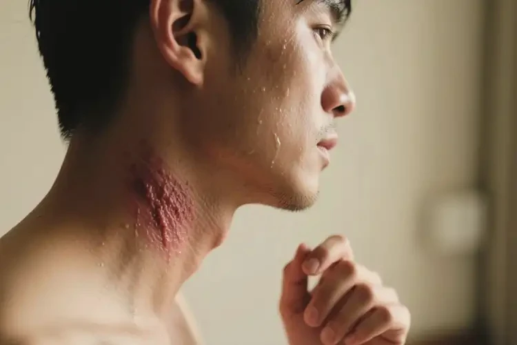 男人脖子偶爾起濕疹不管它會(huì)自己痊愈嗎(圖3)