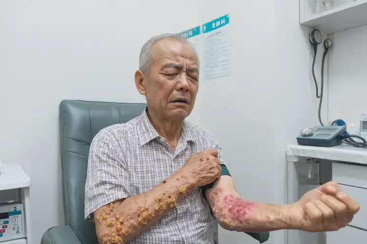 老年人手臂偶尔长湿疹能够彻底治愈吗(图4)