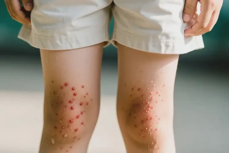 小學生大腿上經(jīng)常長濕疹不管它會自己自愈嗎(圖3)