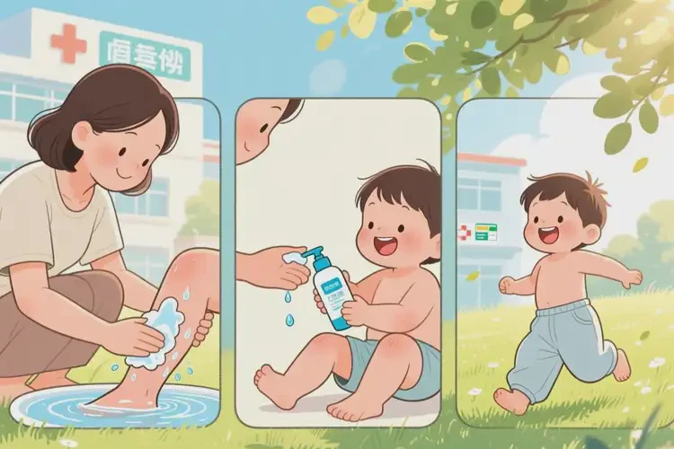 小兒小腿起濕疹不管它會(huì)自己好嗎(圖2)