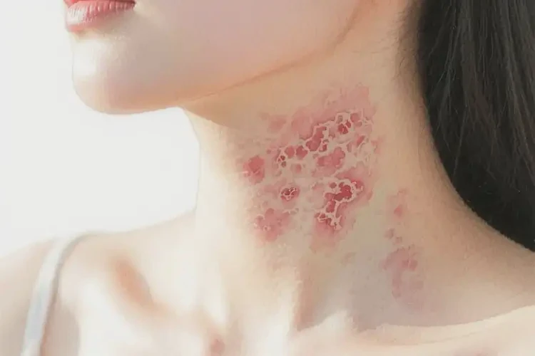 女生脖子長濕疹能靠自己自愈嗎(圖4)