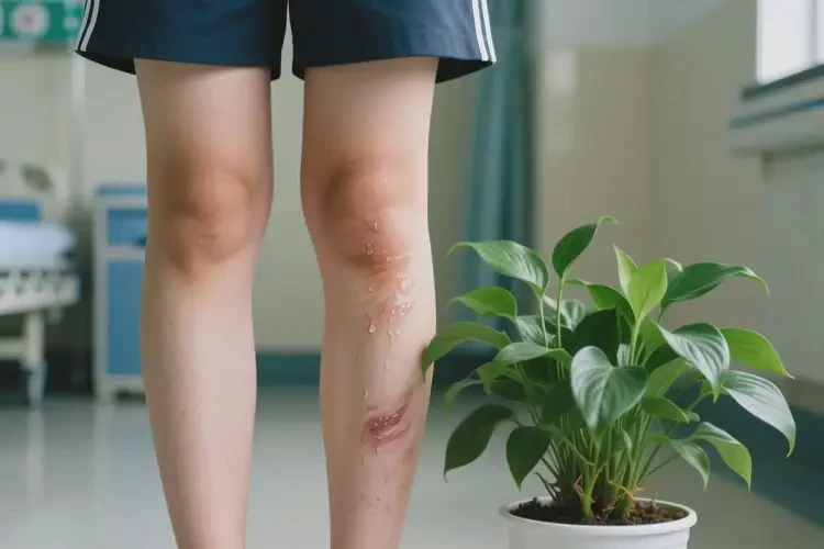 中學(xué)生大腿出現(xiàn)濕疹可不可以根治(圖1)