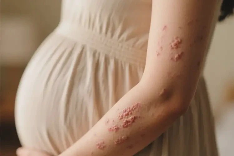 产妇手臂有湿疹可不可以根治(图1)