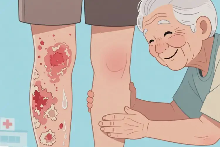高齡老人大腿上經(jīng)常起濕疹能不能根治(圖2)