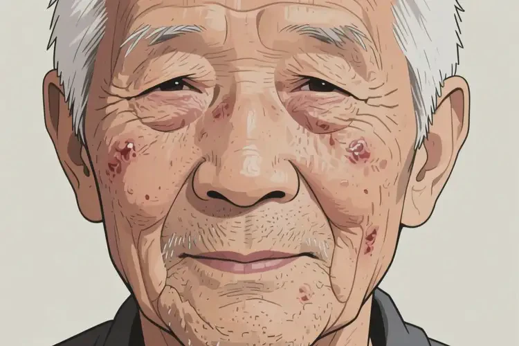 老年人面部長濕疹不管它會自己痊愈嗎(圖2)