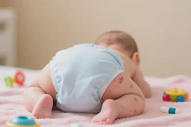 新生兒屁股出現(xiàn)濕疹可不可以根治(圖2)