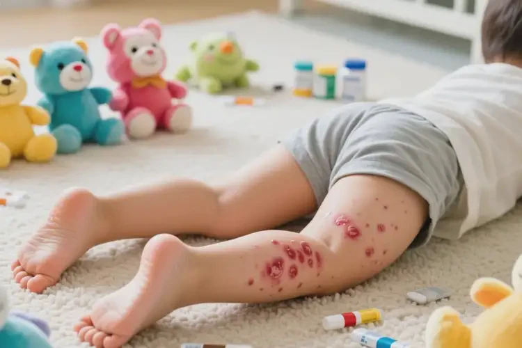 孩子大腿容易起湿疹可以彻底自愈吗(图2)