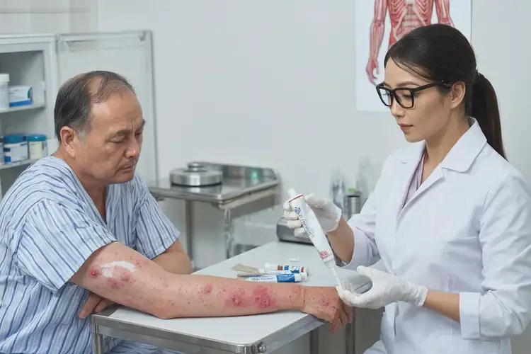 男生全身有濕疹不管它會(huì)自己痊愈嗎(圖2)