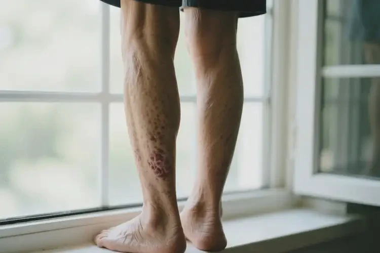 老年人小腿上起濕疹可不可以根治(圖1)