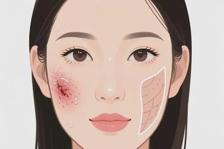 女性臉上偶爾長(zhǎng)濕疹可不可以根治(圖3)