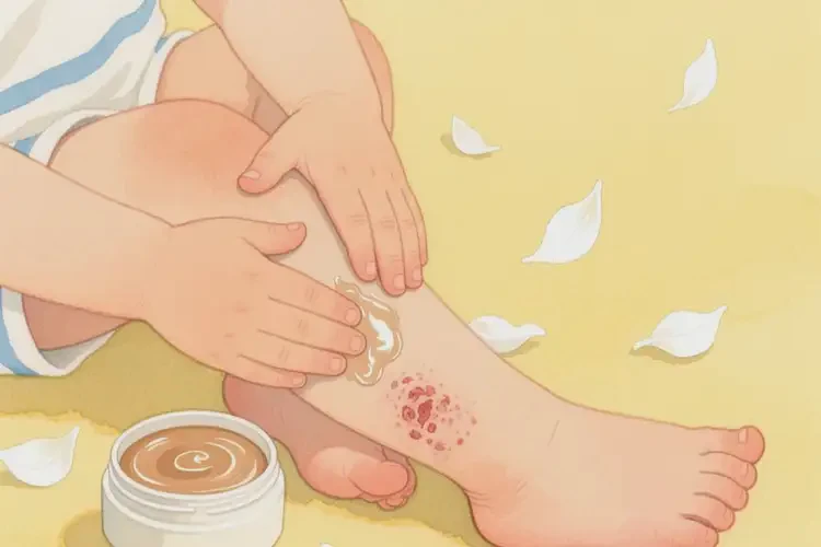 孩子大腿有濕疹可不可以根治(圖1)