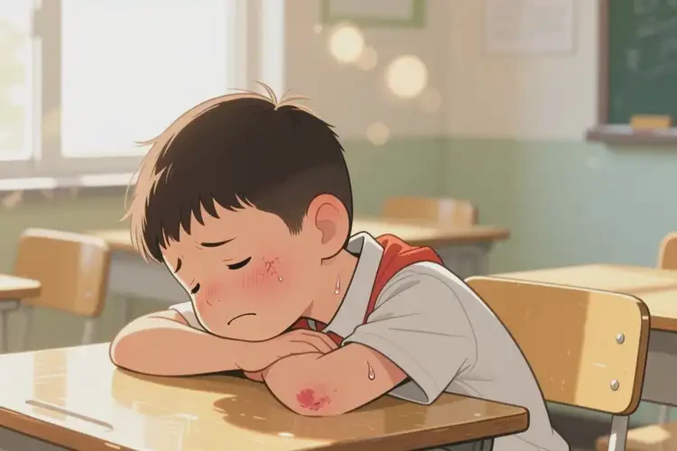 小學生脖子偶爾長濕疹不管它會自己好嗎(圖2)