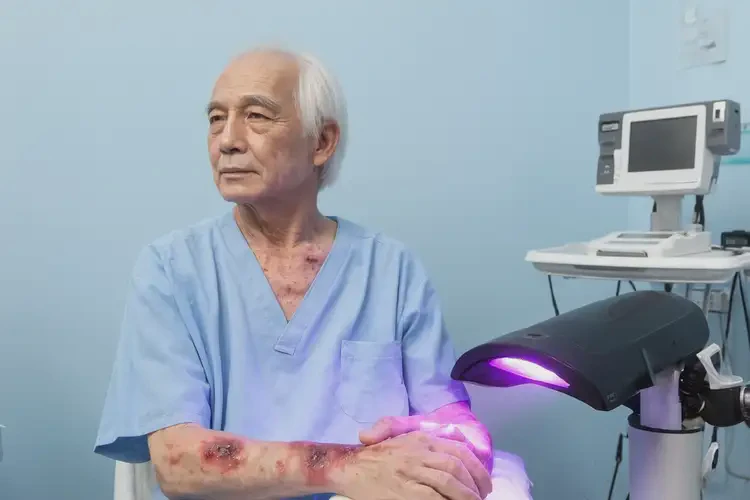 高齡老人手臂上出濕疹能不能根治(圖1)