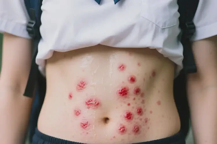 大學(xué)生肚子上經(jīng)常長濕疹不管它會(huì)自己自愈嗎(圖3)