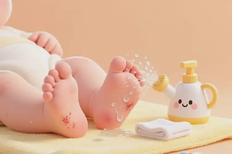 嬰兒腳上起濕疹可不可以根治(圖1)
