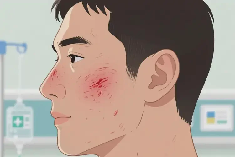 男人臉上偶爾起濕疹能不能根治(圖2)