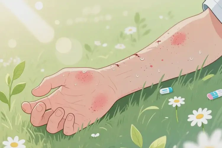 男生手臂经常起湿疹不管它会自己自愈吗(图4)