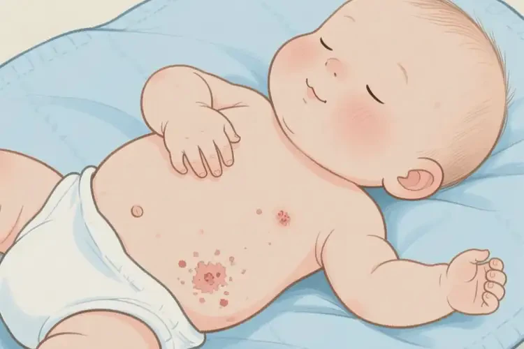寶寶肚子上出現(xiàn)濕疹可不可以根治(圖4)