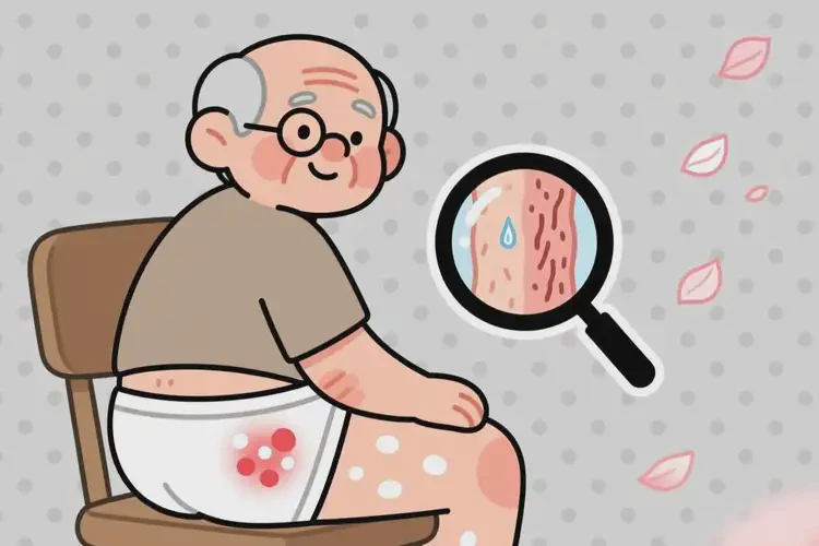 老人屁股偶爾起濕疹可不可以根治(圖1)