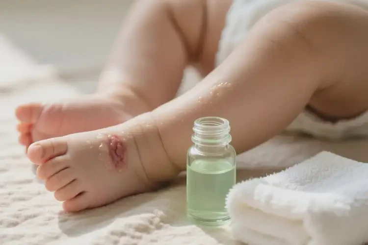 寶寶腳上偶爾起濕疹可不可以根治(圖2)