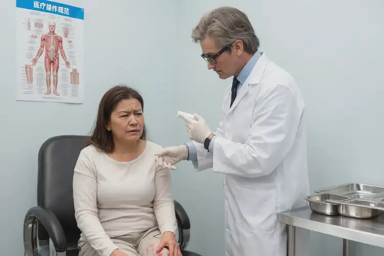 女生小腿出濕疹不管它會(huì)自己痊愈嗎(圖3)