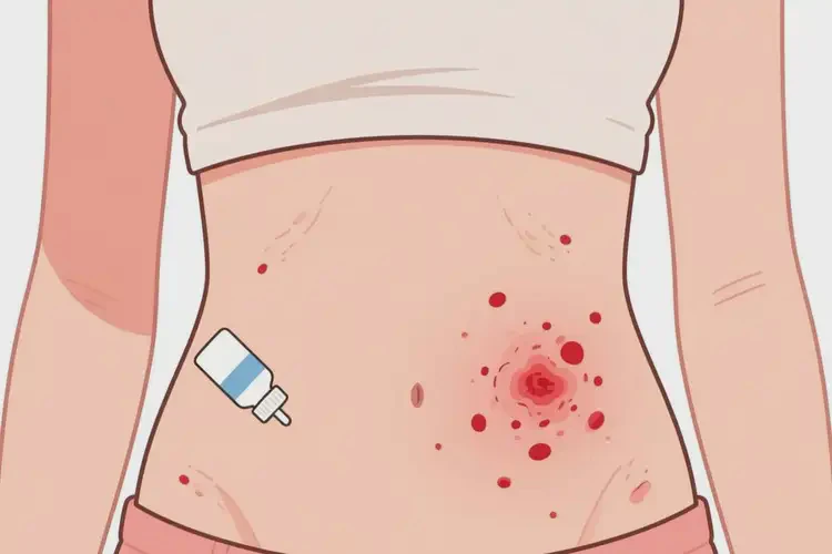 女生肚子上出濕疹不管它會(huì)自己自愈嗎(圖3)