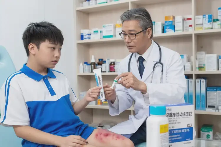 中学生小腿起湿疹可不可以根治(图1)