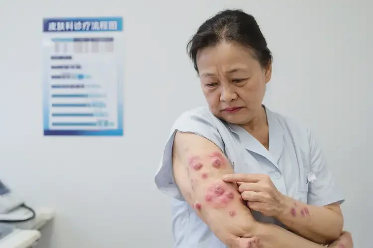 幼兒手臂上偶爾起濕疹不管它會(huì)自己痊愈嗎(圖4)