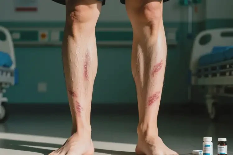 男性小腿上容易起濕疹能徹底自愈嗎(圖1)