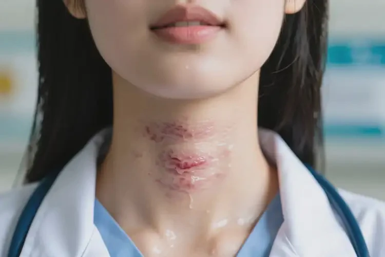 女生脖子長(zhǎng)濕疹不管它會(huì)自己自愈嗎(圖3)