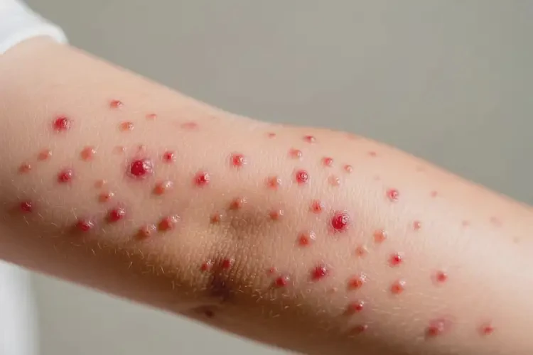 小孩手臂出現(xiàn)濕疹不管它會自己自愈嗎(圖1)