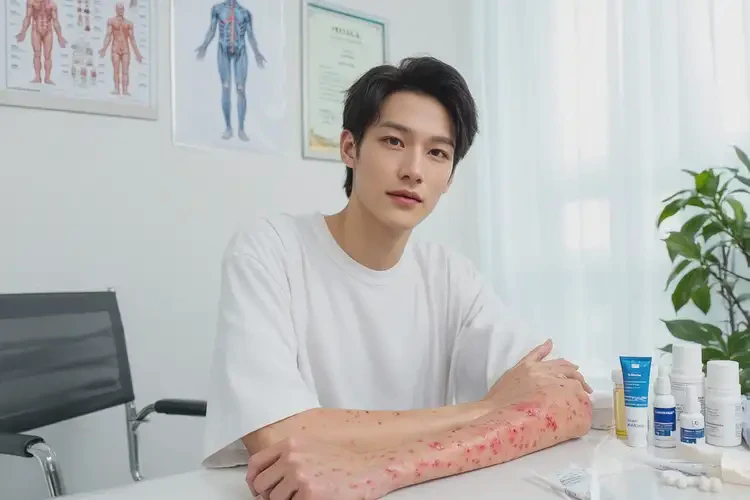 男性手臂上起濕疹不管它會自己自愈嗎(圖2)