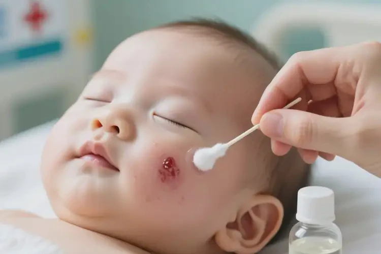 嬰兒面部經(jīng)常起濕疹可不可以根治(圖2)