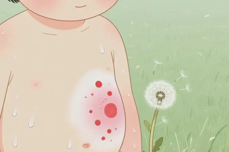 孩子肚子上出現(xiàn)濕疹能靠自己自愈嗎(圖2)