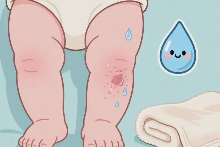 新生兒大腿長濕疹能夠徹底治愈嗎(圖3)