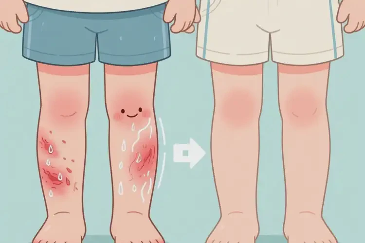 孩子小腿上長濕疹可不可以根治(圖3)