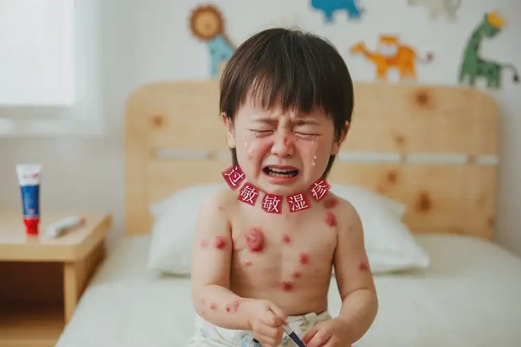 孩子脖子出濕疹不管它會自己痊愈嗎(圖4)