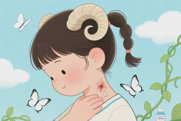 兒童脖子容易起濕疹不管它會(huì)自己痊愈嗎(圖3)