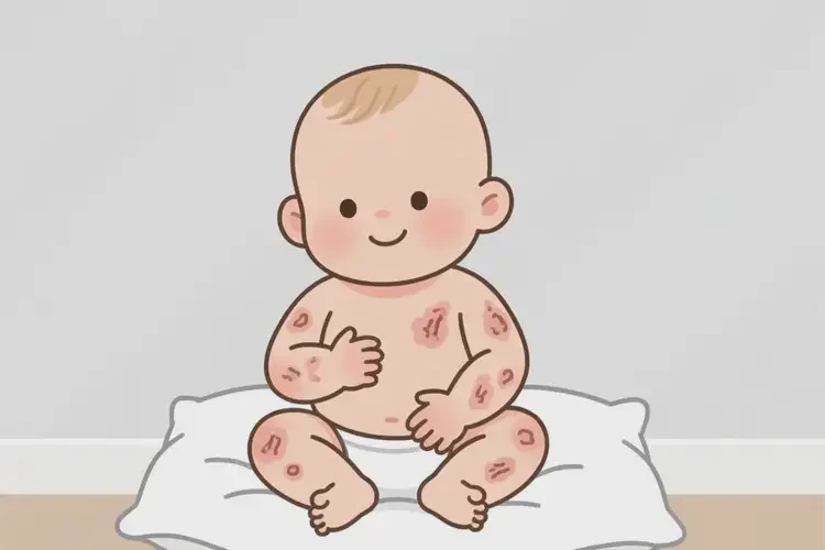 小兒全身出現(xiàn)濕疹不管它會(huì)自己好嗎(圖3)