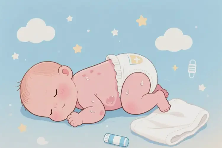 新生兒屁股上經(jīng)常起濕疹可不可以根治(圖4)