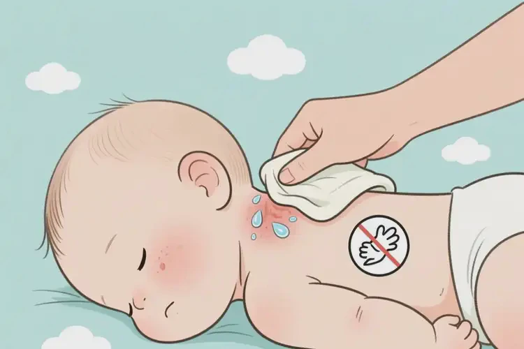 寶寶脖子偶爾長濕疹可不可以根治(圖2)