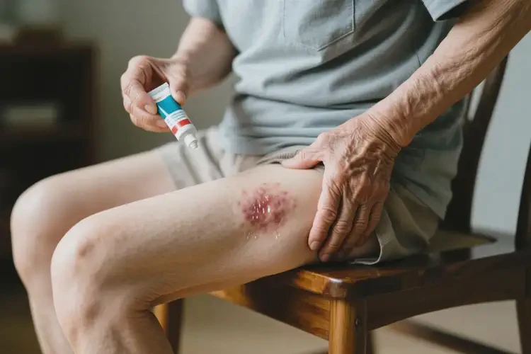 高龄老人屁股上出现湿疹能不能根治(图1)