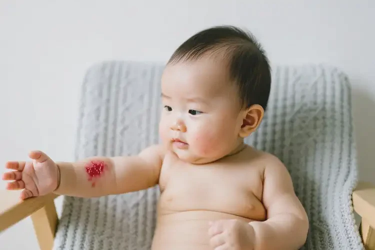 嬰幼兒手臂上有濕疹不管它會自己痊愈嗎(圖2)