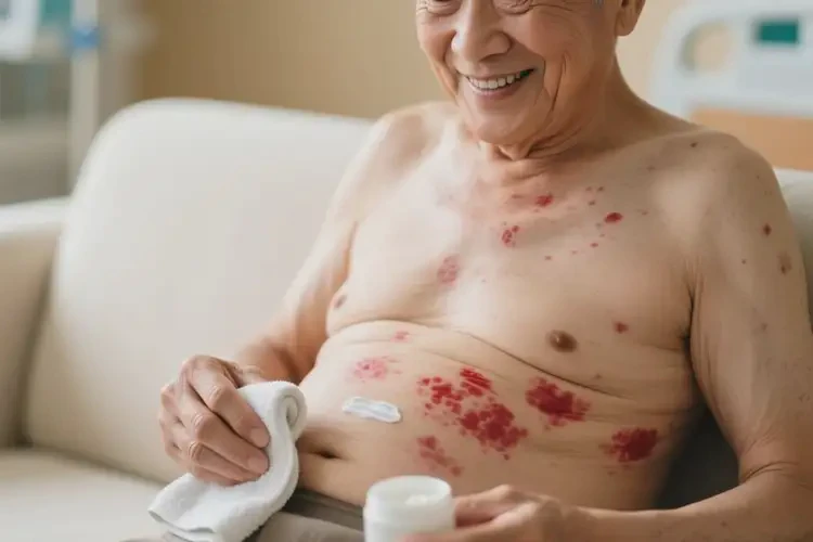 高齡老人肚子上容易起濕疹能不能根治(圖4)