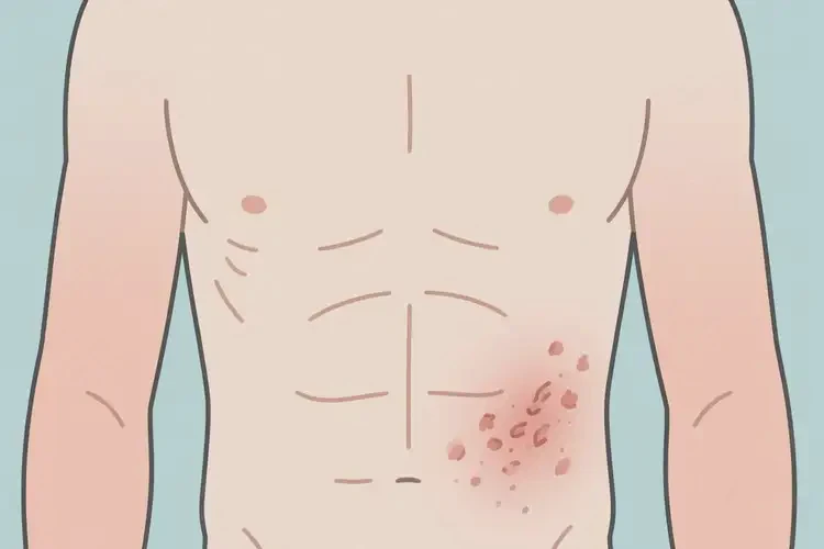 男人肚子偶爾起濕疹能徹底自愈嗎(圖1)