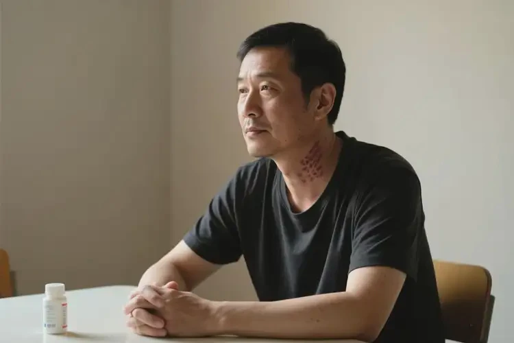 男生脸上偶尔起湿疹可不可以根治(图1)