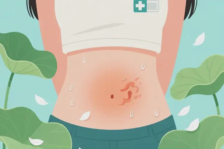 女生肚子容易起濕疹不管它會(huì)自己自愈嗎(圖1)
