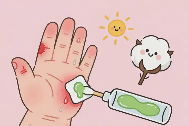 小兒手上偶爾起濕疹能夠徹底治愈嗎(圖3)