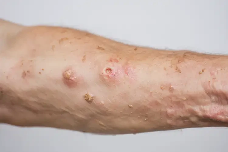 老年人手臂長(zhǎng)濕疹可不可以根治(圖4)